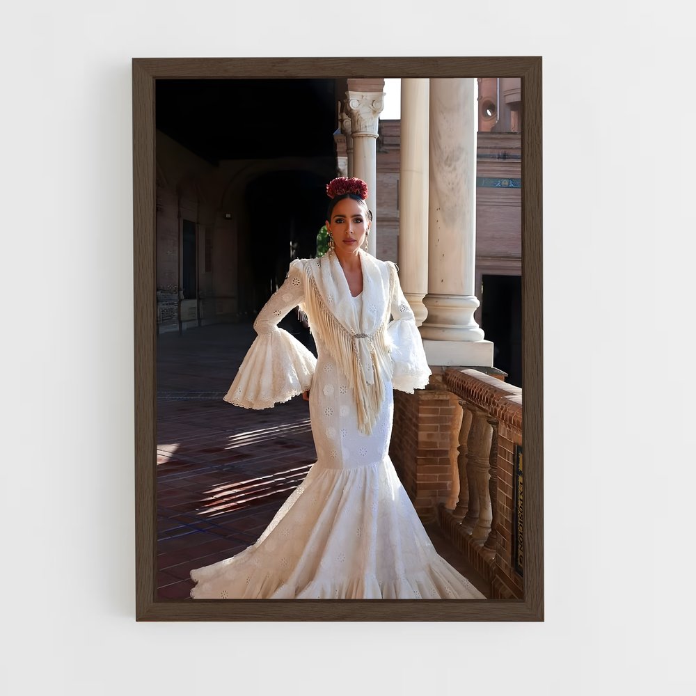 Poster Flamenco en Blanc – affiche Danse (vue 5)